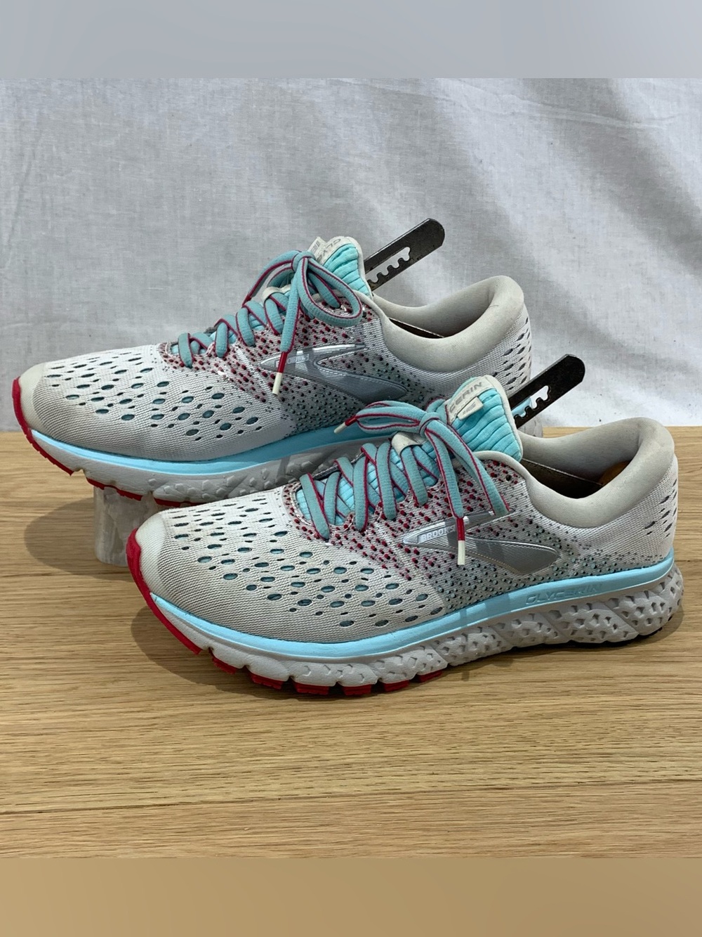 Brooks Glycerin 16 Womens Size 7.5 Running Sneakers Shoes Gray Blue